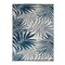 World Rug Gallery Modern Floral Reversible Plastic 3'x5' Navy Outdoor Rug 6054NAVY3X5 - alternate 5